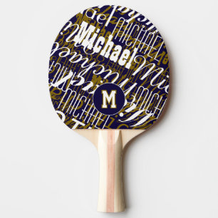 Cool TableTennis Racket - Monogram Ping Pong Paddle