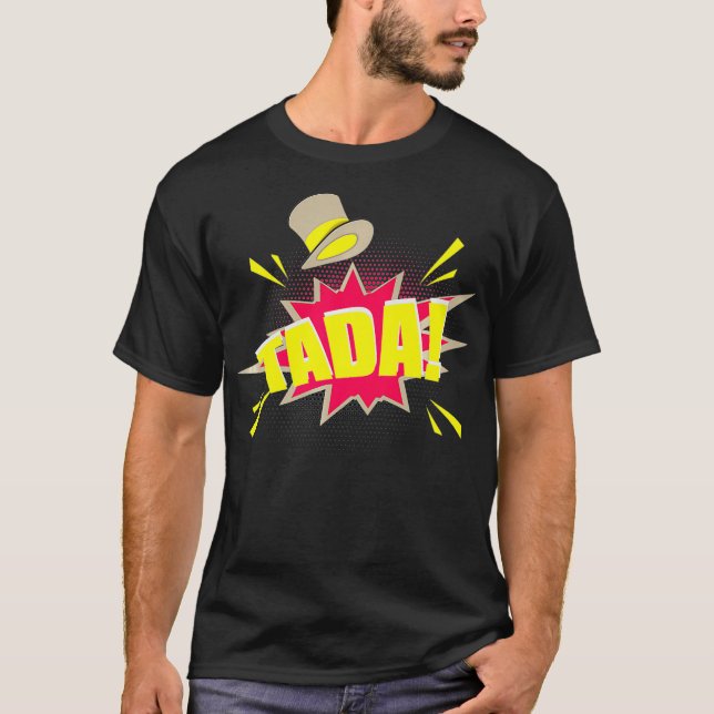Cool Tada Magic Trick Comic Style Magicians gift P T-Shirt (Front)