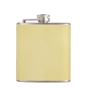 Cool Tan Grainy Look Hip Flask