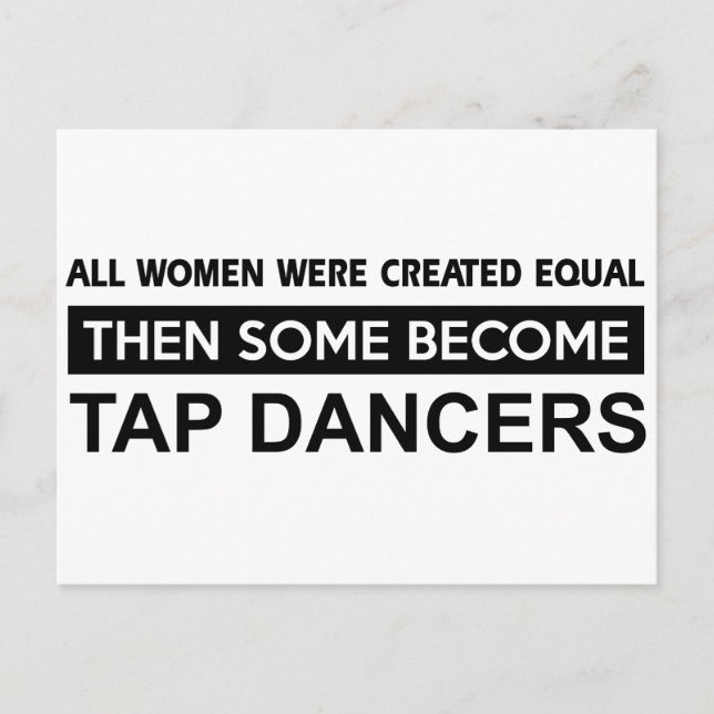 Cool Tap Dancing designs Postcard (Front)