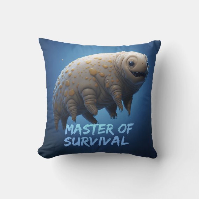 Cool Tardigrade water bear tee shirt Cushion (Front)