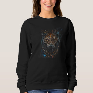 Cool Tattoo Style Tiger Face Wildlife Animal V 22 Sweatshirt