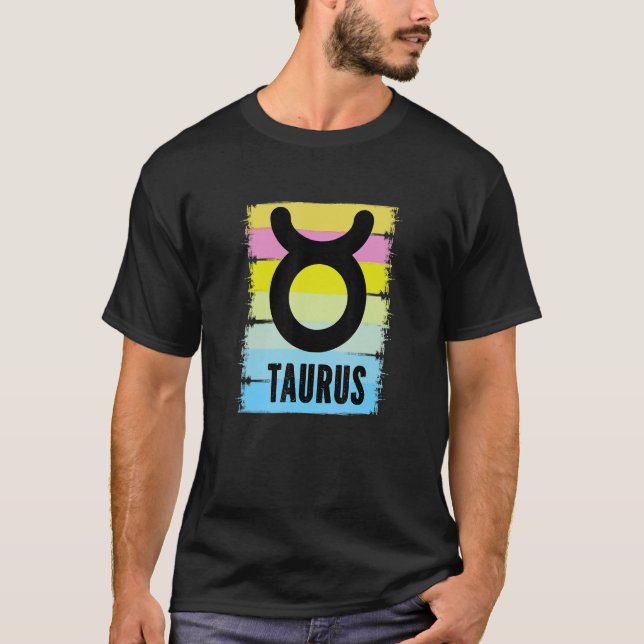 Cool Taurus Symbol Astrology Tarot Horoscopes Birt T-Shirt (Front)
