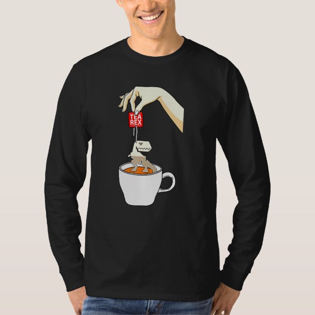 Cool Tea Addict Tea Rex T-Shirt (Front)