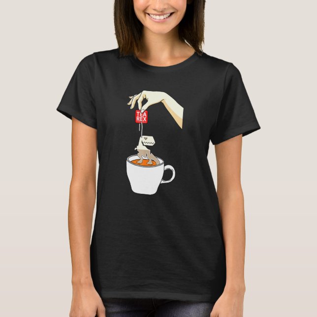 Cool Tea Addict Tea Rex T-Shirt (Front)