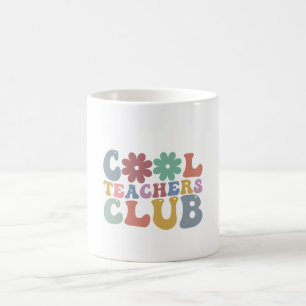 Cool Teacher Club Retro Groovy Back To School Coffee Mug