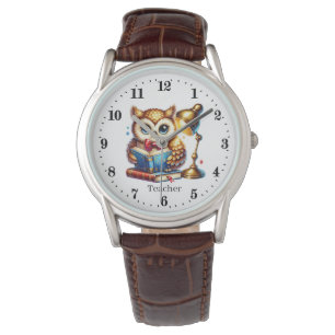 Cool Teacher owl customisable  Watch