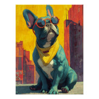Cool Teal Frenchie Shades