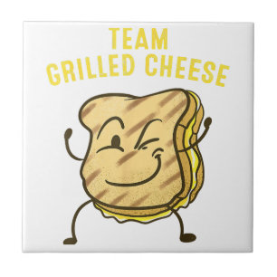 Cool Team Grilled Cheese Gift Funny Squad Toasted Ceramic Tile