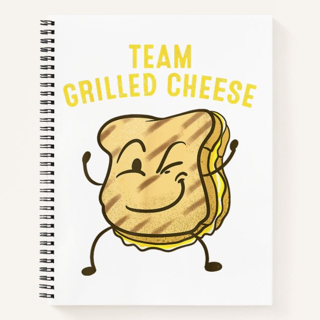 Cool Team Grilled Cheese Gift Funny Squad Toasted  Notebook (Front)