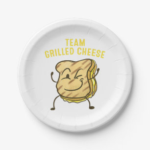 Cool Team Grilled Cheese Gift Funny Squad Toasted  Paper Plate