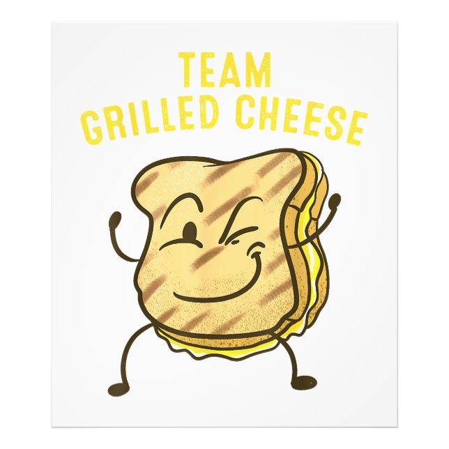 Cool Team Grilled Cheese Gift Funny Squad Toasted  Photo Print (Front)