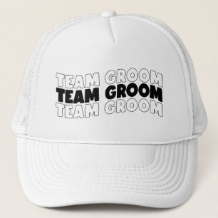 Cool Team Groom Wedding party Trucker Hat