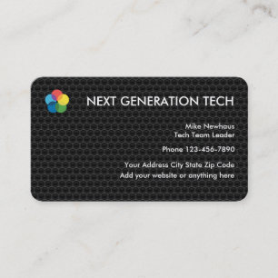 Cool Tech Logo Business cards