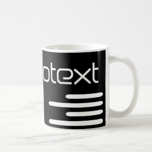 Cool Technotext Techno Text Black Coffee Mug