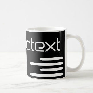 Cool Technotext Techno Text Black Coffee Mug