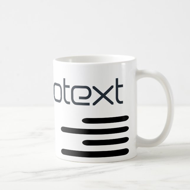 Cool Technotext Techno Text Coffee Mug (Right)