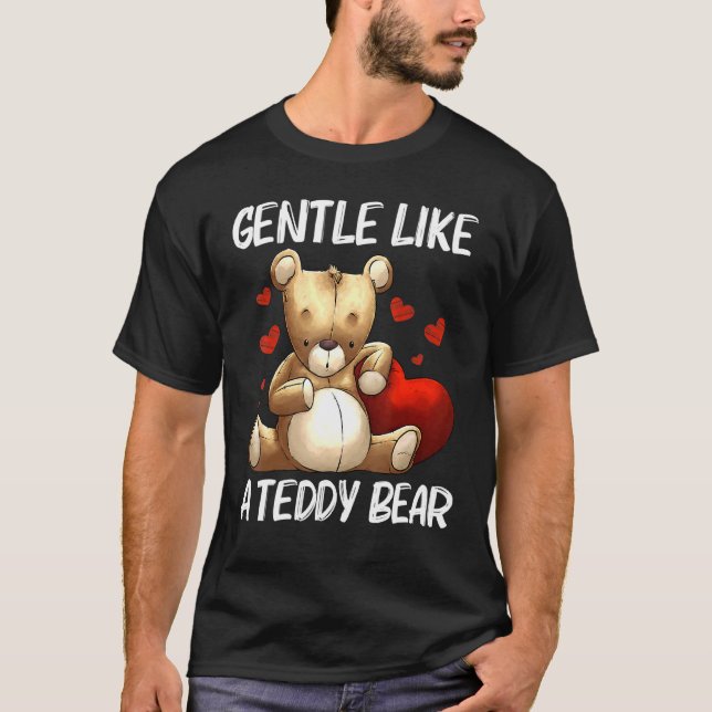 Cool Teddy Bear For Men Women Plush Stuffed Toy An T-Shirt (Front)