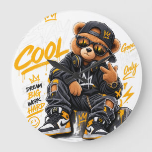 Cool Teddy Bear Wall Clock