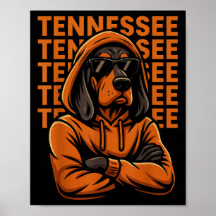 Cool Tennessee Dog Lovers Coonhound Men Women Kids Poster