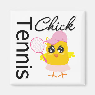 Cool Tennis Chick Magnet