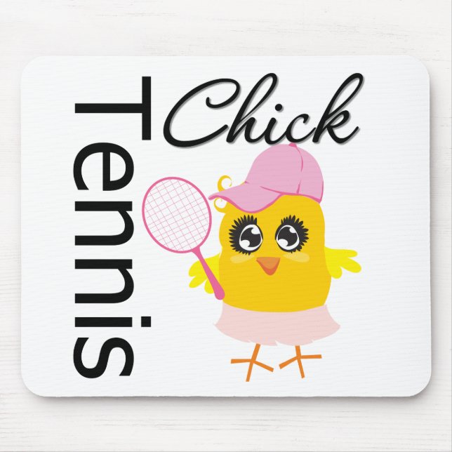 Cool Tennis Chick Mouse Pad (Front)