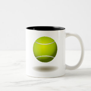 Cool Tennis Emblem 2 Two-Tone Coffee Mug