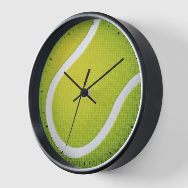 Cool Tennis Type Text Clock (Angle)