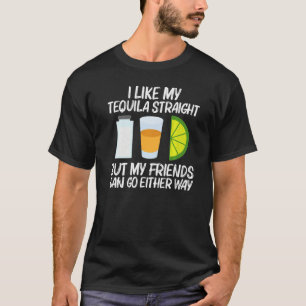 Cool Tequila For Men Women Lime Salt Alcoholic Liq T-Shirt