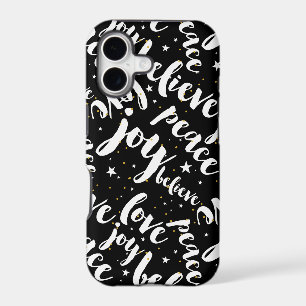 Cool Text Design Peace Joy Believe Love