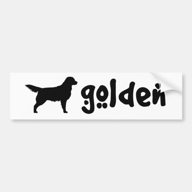 Cool Text Golden Bumper Sticker (Front)