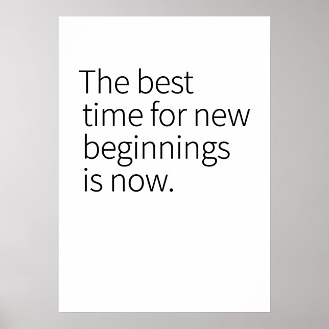 Cool Text Graphic Opportunity Quote Art Two-Tone C Poster (Front)