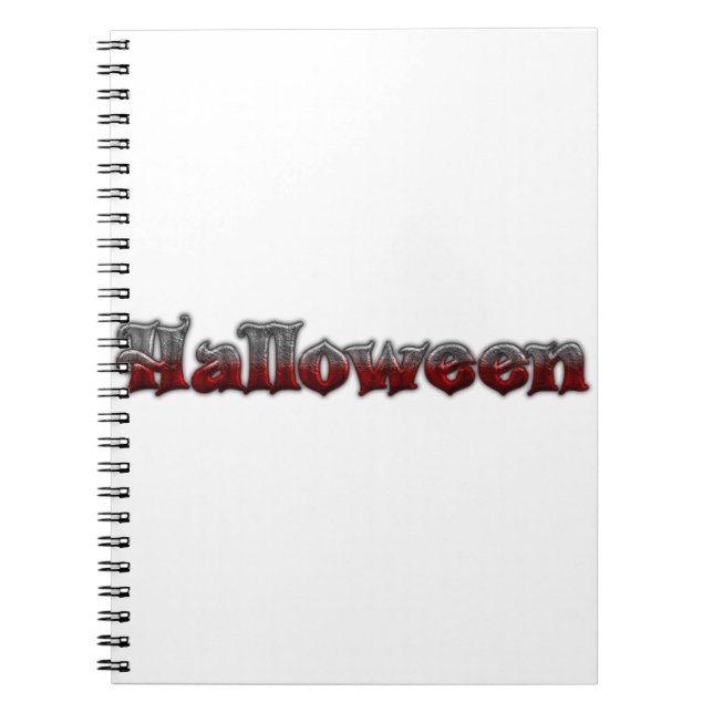 Cool Text - Halloween Notebook (Front)
