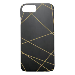 Cool Texture Black Gold Lines Geometric Abstract iPhone 8/7 Case
