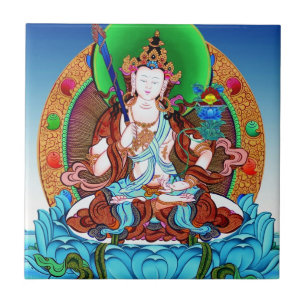 Cool thangka Akasagarbha Bodhisattva Mahasattva Ceramic Tile