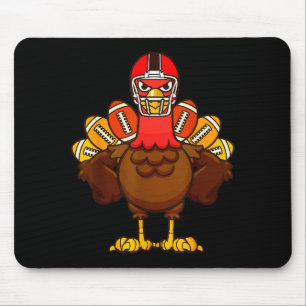 Cool Thanksgiving Football Shirt _ Gobble Player T Mouse Pad