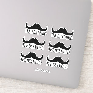 Cool The best Dad Black Moustache Father's Day