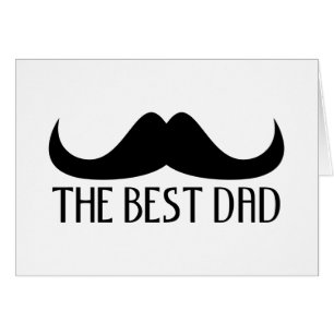 Cool The best Dad Black Moustache Father's Day gre