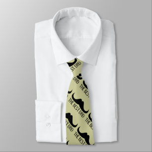 Cool The best Dad Black Moustache Father's Day Tie