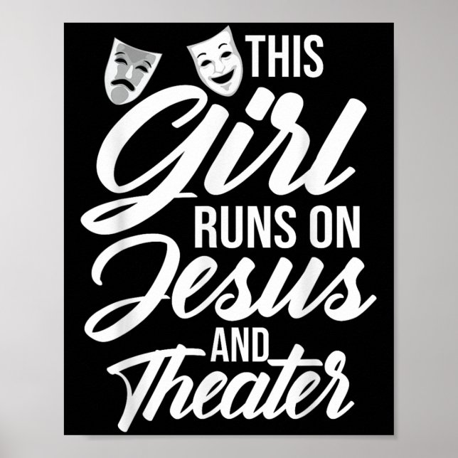 Cool Theatre Art For Women Girls Musical Broadway  Poster (Front)