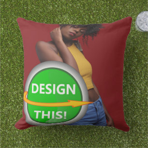 COOL! Throw Pillow Big 20"x20" Outdoor - Customise