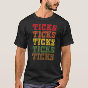 Cool Tick Lettering Love Parasites And Ticks T-Shirt