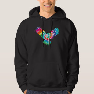 Cool Tie Dye Eagle Rainbow Print Hawk Animal Hoodie