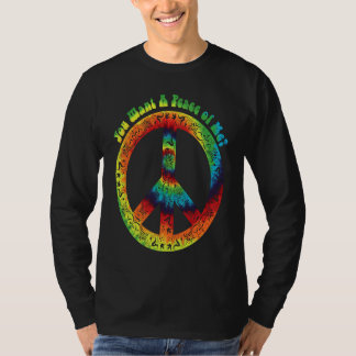 Cool Tie Dye Hippie Peace Sign T-Shirt