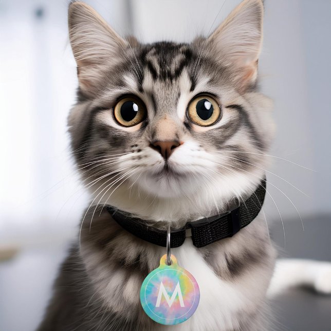 Cool Tie Dye Personalised Pet Tag (Creator Uploaded)