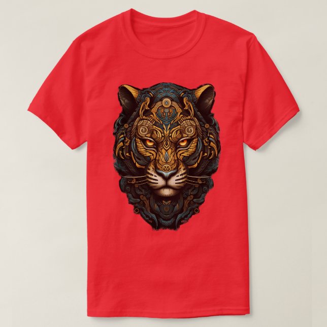 Cool Tiger Cat T-Shirt (Design Front)