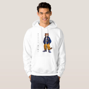 Cool Tiger in Streetwear Art - Urban Style Tiger Hoodie