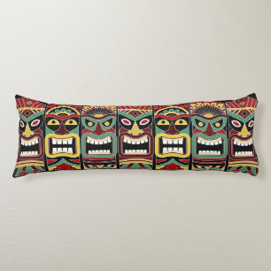 Cool Tiki Totems body pillow