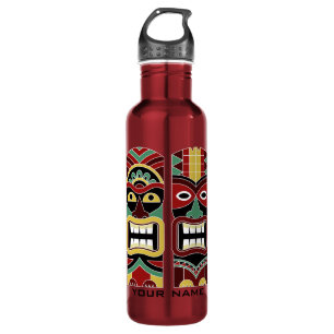 Cool Tiki Totems custom name water bottles