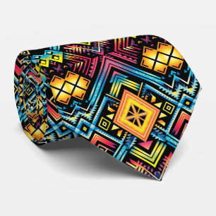 Cool tile Aztec pattern Tie